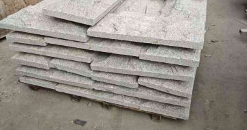 白山芝麻白蘑菇石，自然面