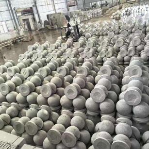 白山芝麻白圆球 石球 挡车球