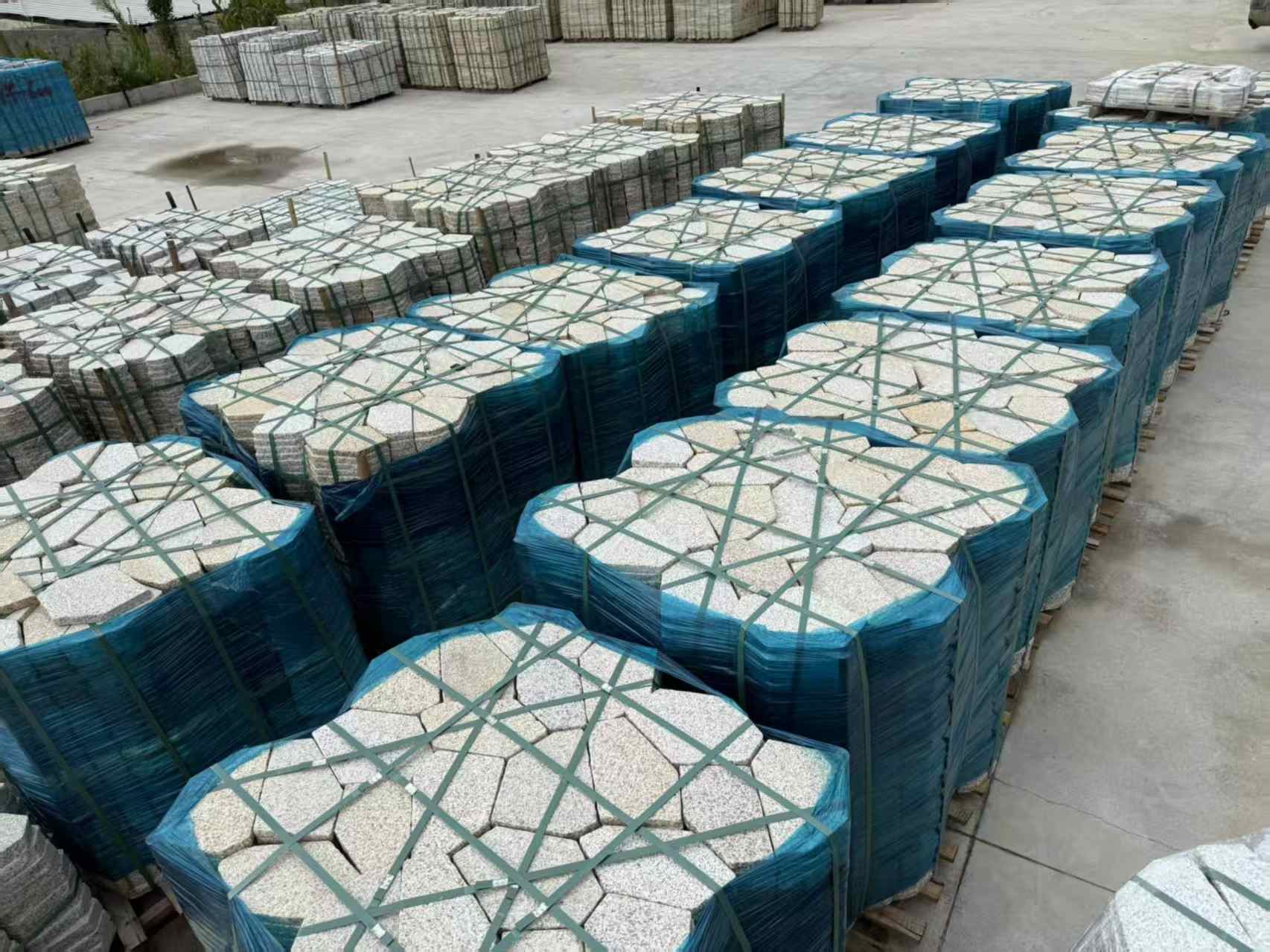 白山黄金麻冰裂纹 碎拼